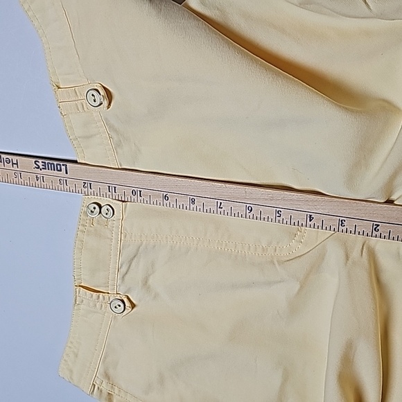 Alfred Dunner Capris Sz 14 Pretty Yellow - Picture 9 of 11